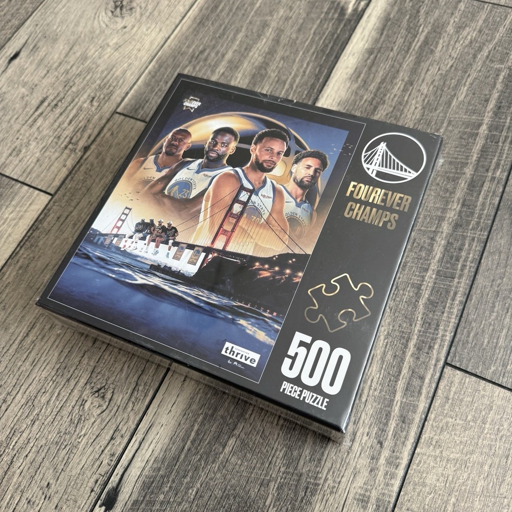NBA Golden State Warriors Fourever Champs 500 Piece Puzzle Green Curry Klay NEW